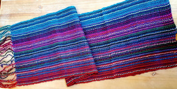 Brilliant Runway Alpaca Scarf - Ocean Dreams